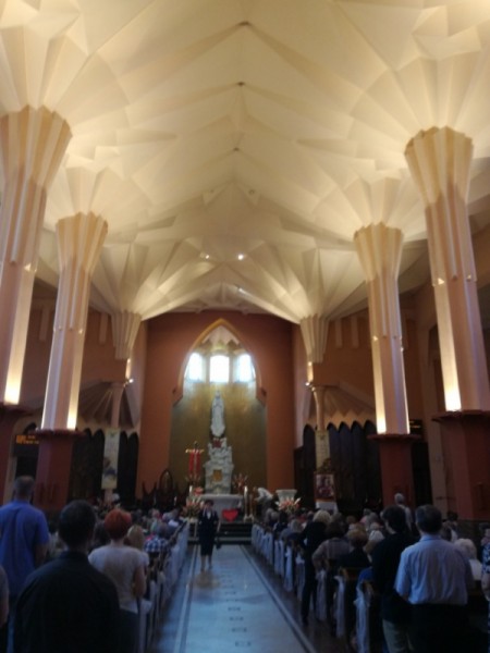Rekonstrukcja oświetlenia wnętrza Kościoła pw. MB Fatimskiej w Białymstoku - opcja LED